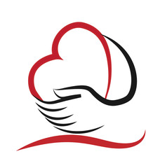 picture of hands embracing a heart