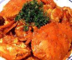 Stir Fry Crabs With Mashed Garlic & Red Pepper