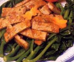 Fried Minced Dace With Kale