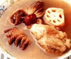 Squid Soup With Lotus Root