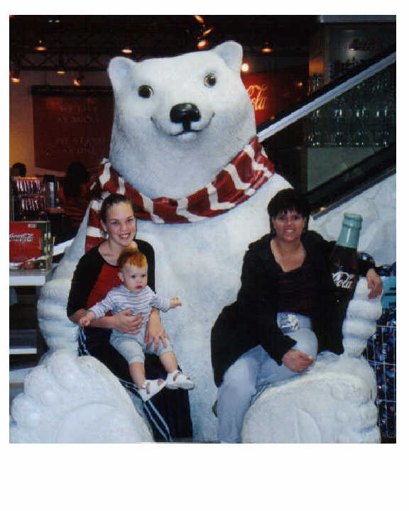 Jamie Sue and Girls at the Coca-Cola Store...