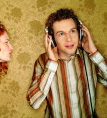 listening to music