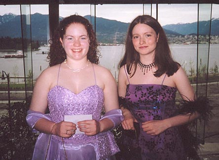 Me with my friend Denise at the prom