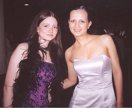 Me with my friend Irina at the prom
