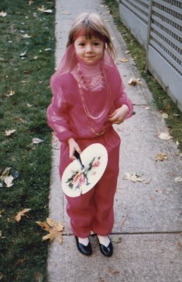 Me dressed up in my Halloween costume when I was 4