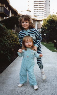A pic of me with my little sister, Hannah, when I was 6 years old