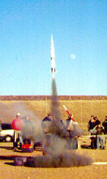 Lift Off - Notice the Moon