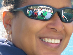 Isn't this a great shot? Dante took this and so I recommend you click to see the bigger version so you can see her reflection in Velora's sunglasses.