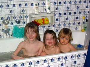 Can you even SEE the kids for the tilework? (eeek)
