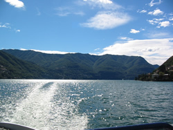 Just a gorgeous view of Lake Como from the back of the boat on the way to Bellagio.