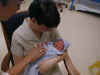 First feeding of Nate by Jocie Part 2  (62369 bytes)