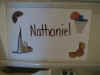 Nice name plate made for Nate by the great nurses taking care of him  (52418 bytes)
