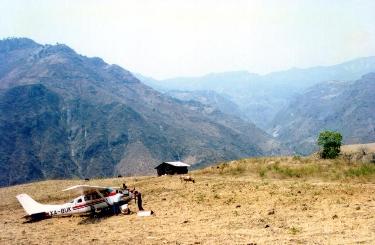 Fixing a plane near Topia