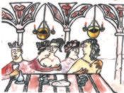 Socarrat. Art cer�mic valenci�. Cortesanes amb la noblesa.