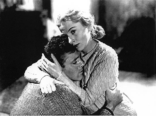 Burt Lancaster and Joan Fontaine