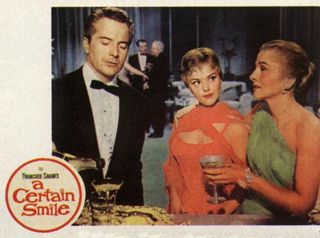 Rossano Brazzi, Christine Carere and Joan Fontaine.  Image scanned from magazine page, source unknown