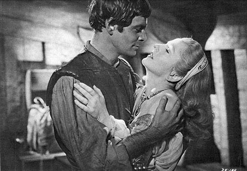 Louis Jourdan and Joan Fontaine