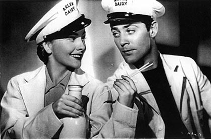 Joan Fontaine and Allan Lane