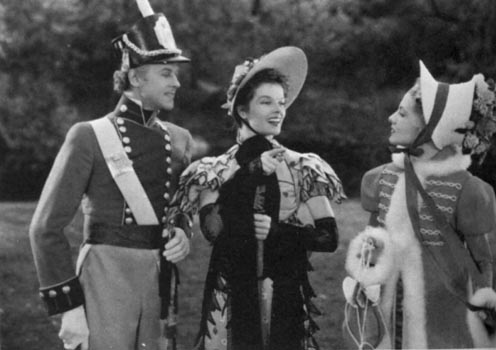Katharine Hepburn and Joan Fontaine