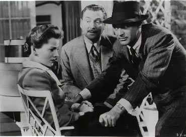 Joan Fontaine, Nigel Bruce and Cary Grant