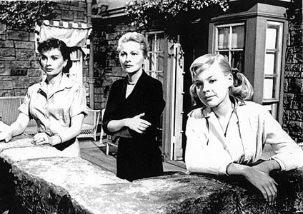 Jean Simmons, Joan Fontaine and Sandra Dee