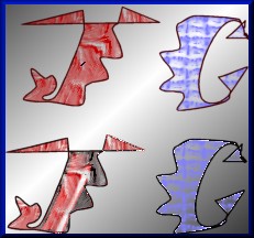 my initials - playing with vector text