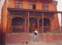 Chitra outside Tibetan monastery, Jharkot