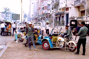 Cyclo drivers in Saigon