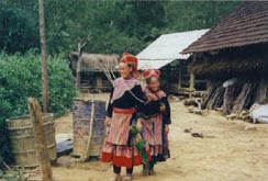 Women of the Hmong tribe