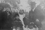 Catherine Brazelton Saemann with her son F. I. Saemann Sr. and some of his children.