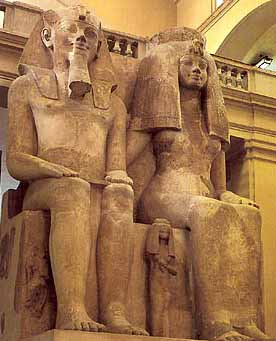 Queen Tiye and Amenhotep III