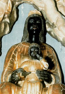 Black madonna Notre Dame France