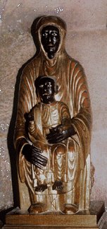 Black madonna Notre Dame France