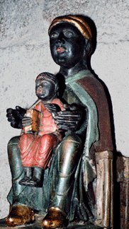 Black madonna Notre Dame France