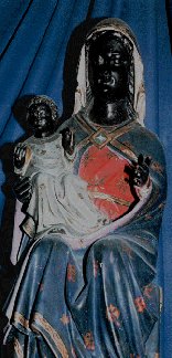Black madonna Notre Dame France