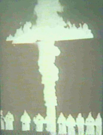 Burning cross