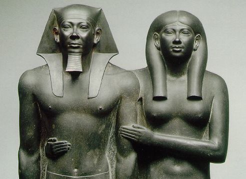 Pharoah Menkaure and queen Kah