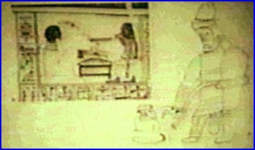 Olmec copy on wall of Egyptian ideas