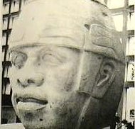 Olmec head warrior 2