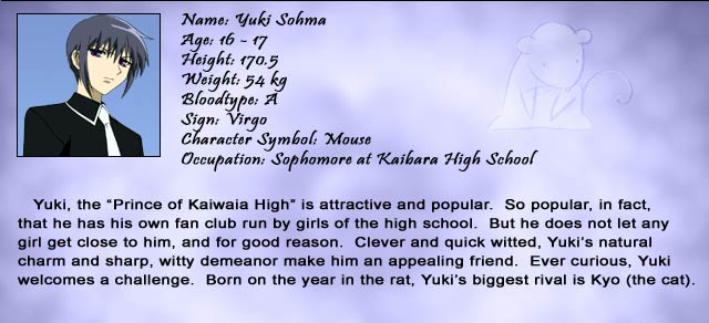 Yuki, 'the Prince' man I love their school uniforms!