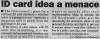 ID Card Menace - Metro 25/2