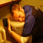 Mikey hugging the home brew 2006