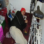 Loz's crash for the night @ LSE in some flat god knows where