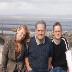 Tara, dad & me at morcambe bay, 2006