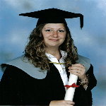 Tara's graduation photo, 2005