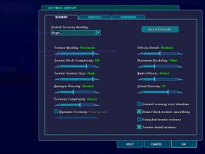 Optimising the graphics