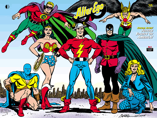 JSA by Carmine Infantino, from Alter Ego magazine