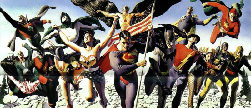 Alex Ross painting of the JSA