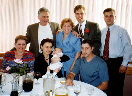 Bruno, Adraina, Richie, Patricia, Mom, Frank & I with Nicholas
