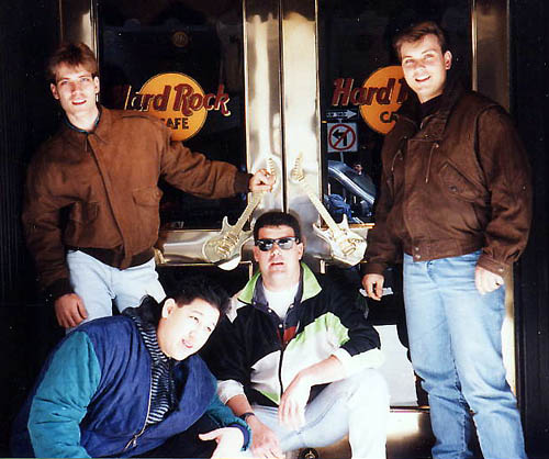 Frank, Kev, Any & I in Boston